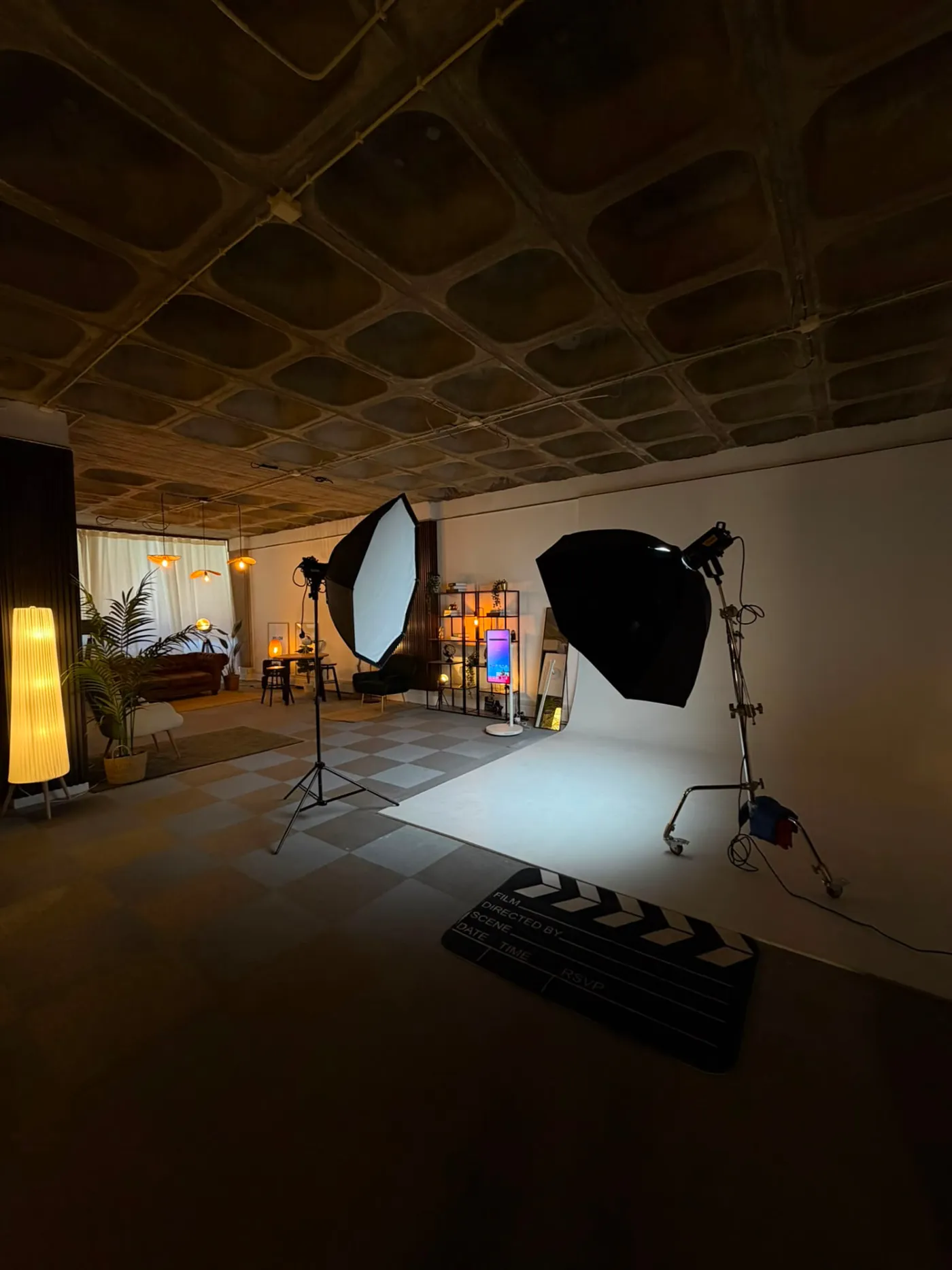 Cenário do studio em Lisboa — Set cinematográfico